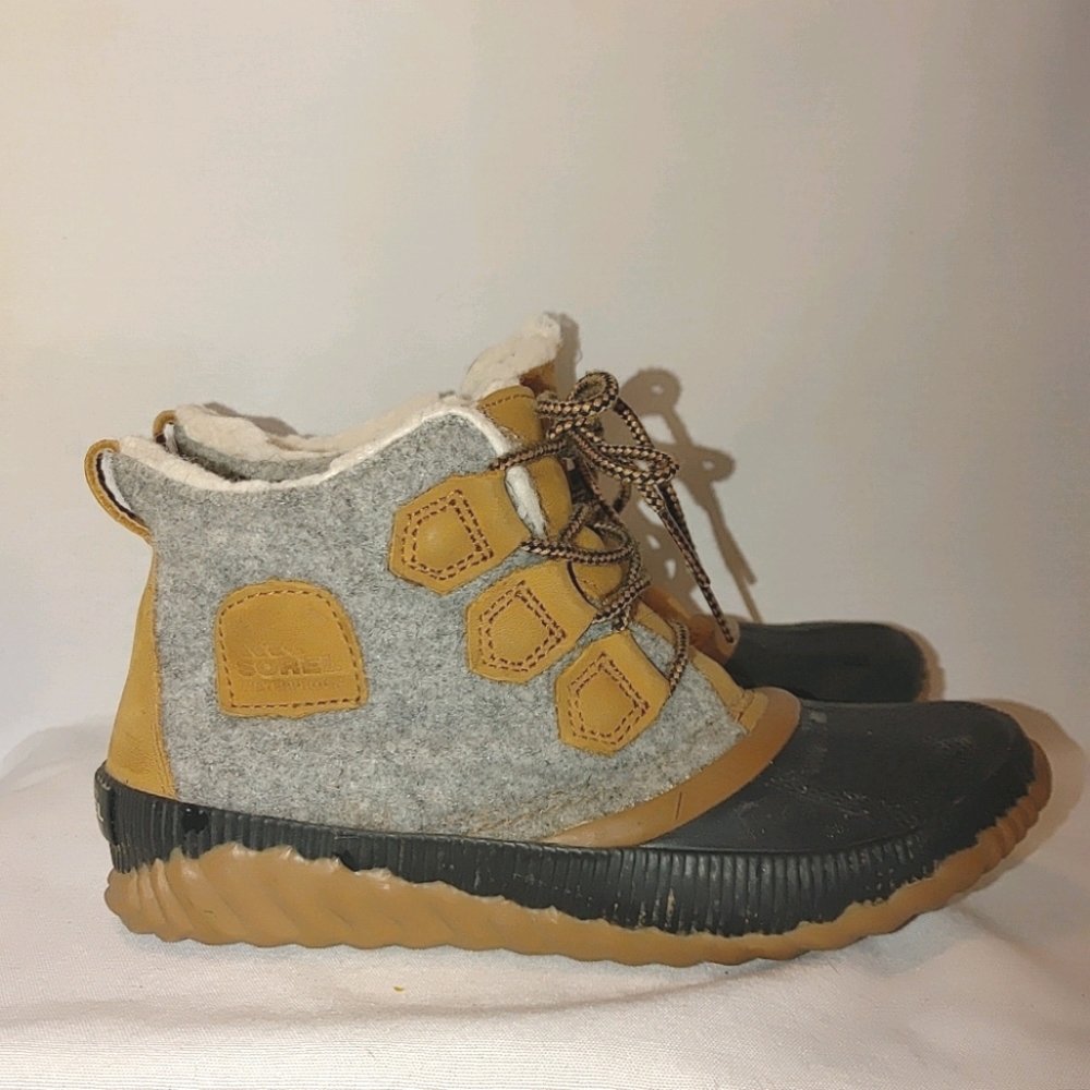 Sorel OUT ’N ABOUT PLUS BOOT Rain Felt Quarry 7